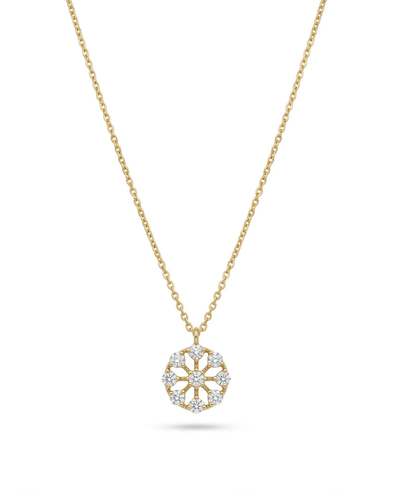 Snowfall Disc Pendant