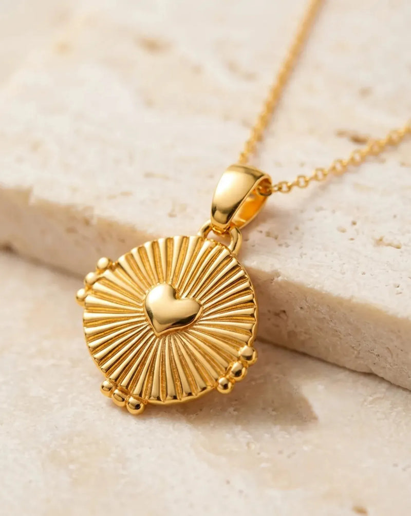 Aura Heart Medallion Necklace