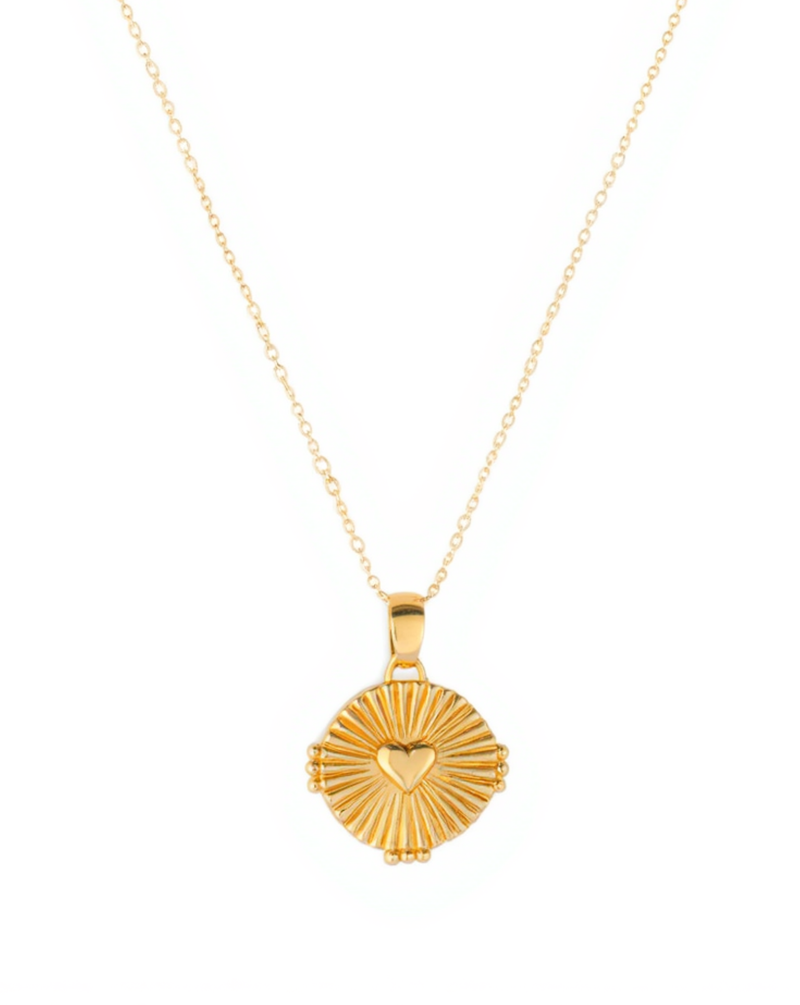 Aura Heart Medallion Necklace