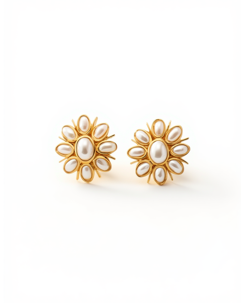 Sunburst Pearl Studs
