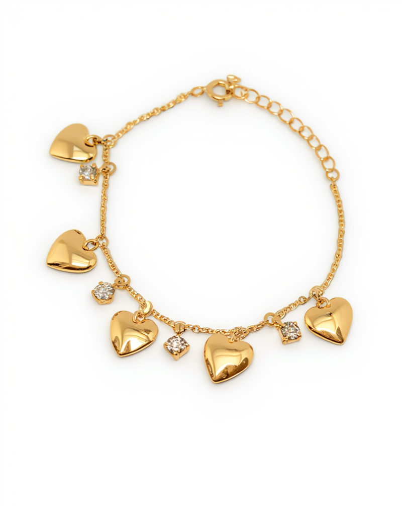 Dangle Heart Bracelet
