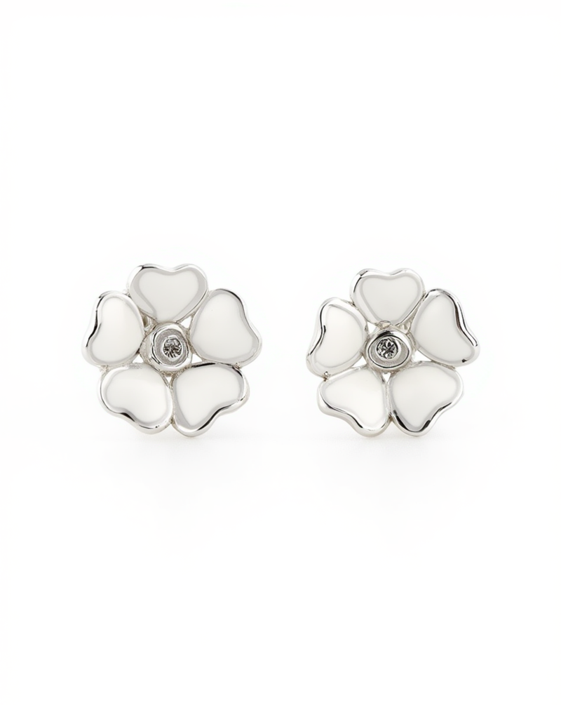 Floral Enamel Studs