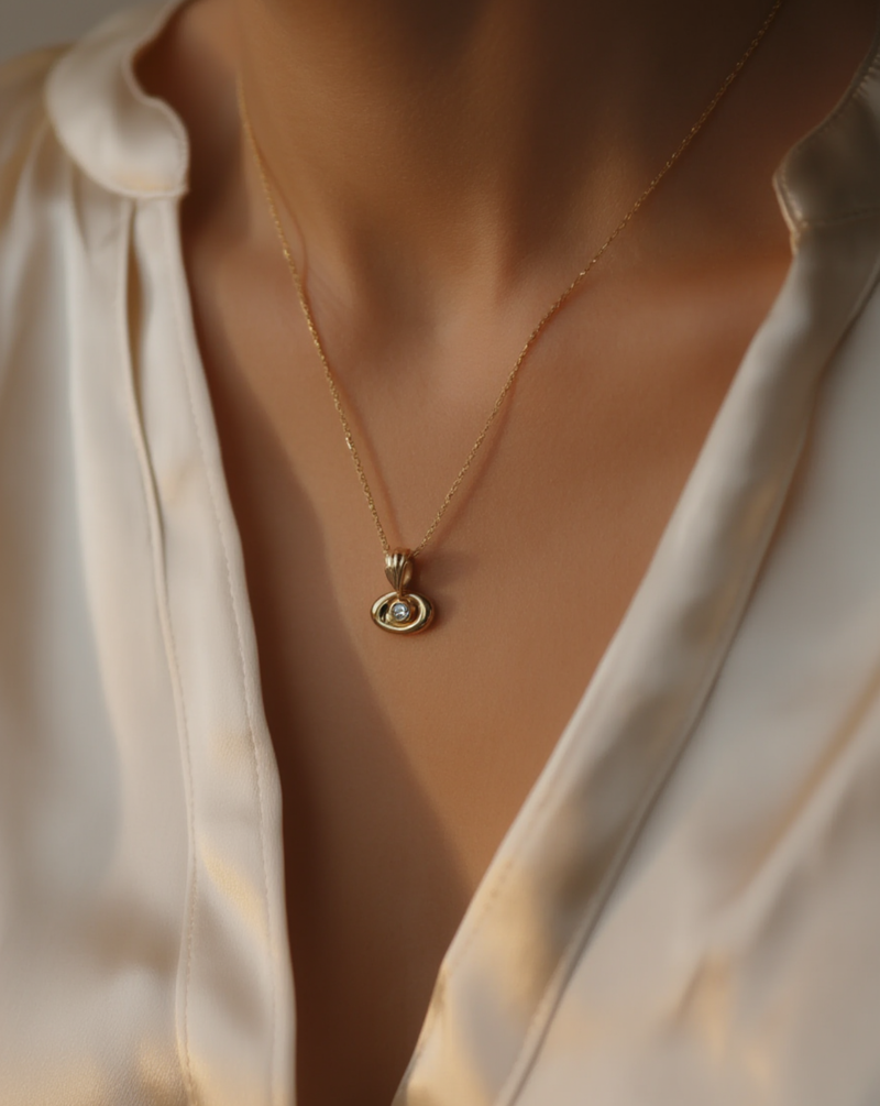 Elliptical Charm Necklace alt