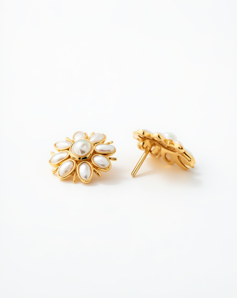 Sunburst Pearl Studs alt