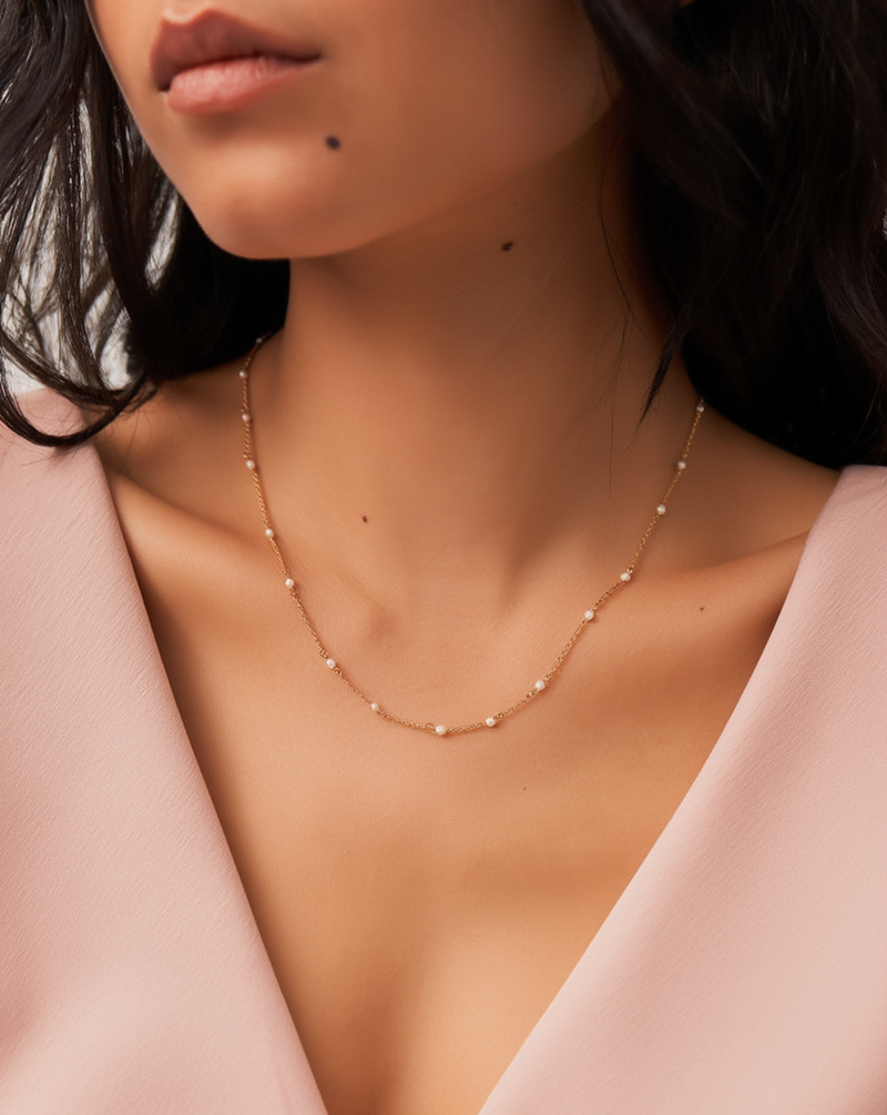 Enamel Bead  Necklace alt