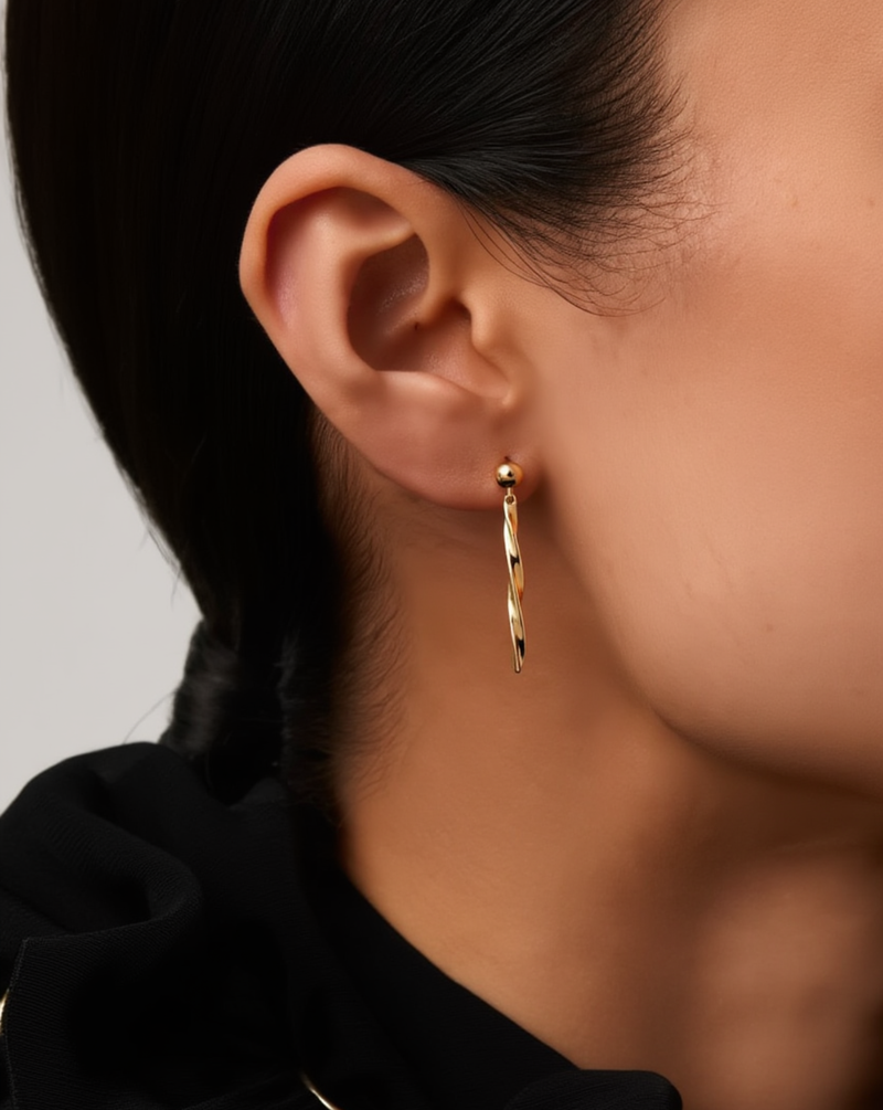 Twist Drop Earrings alt