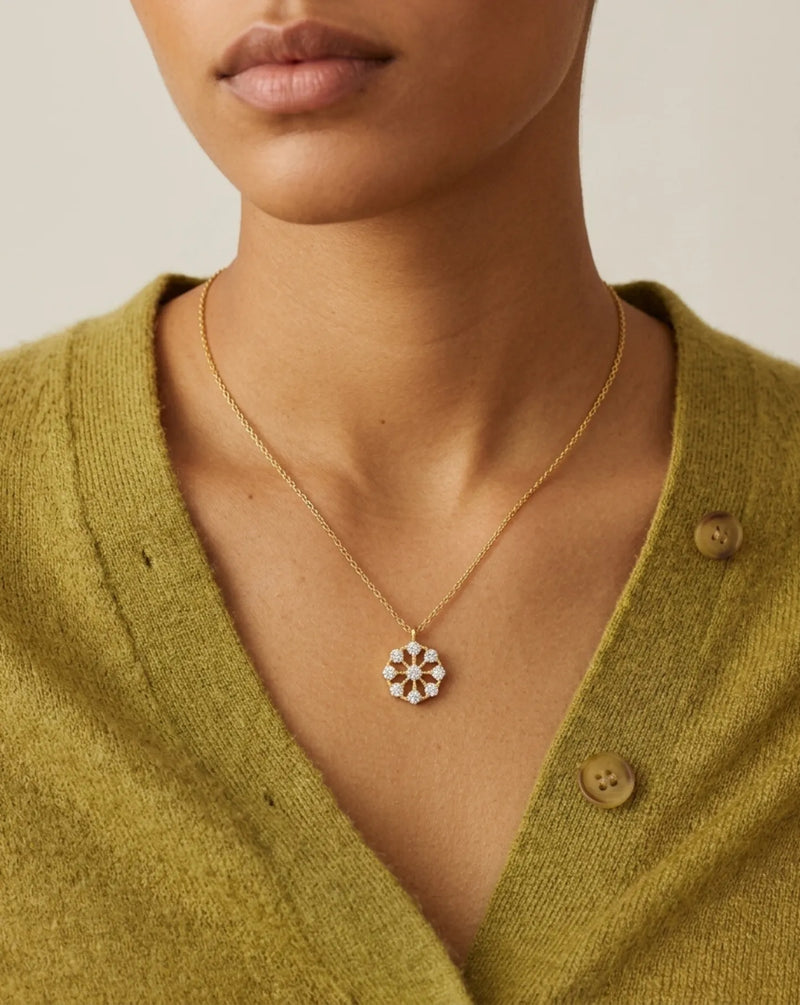 Snowfall Disc Pendant alt