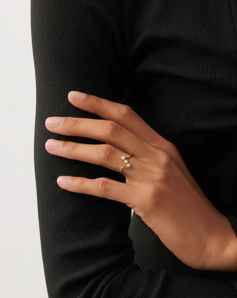 Trinity Wave Ring alt