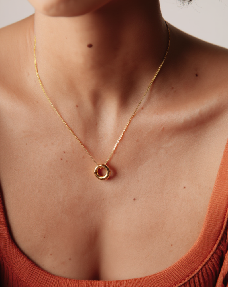 Pave Ring Necklace alt