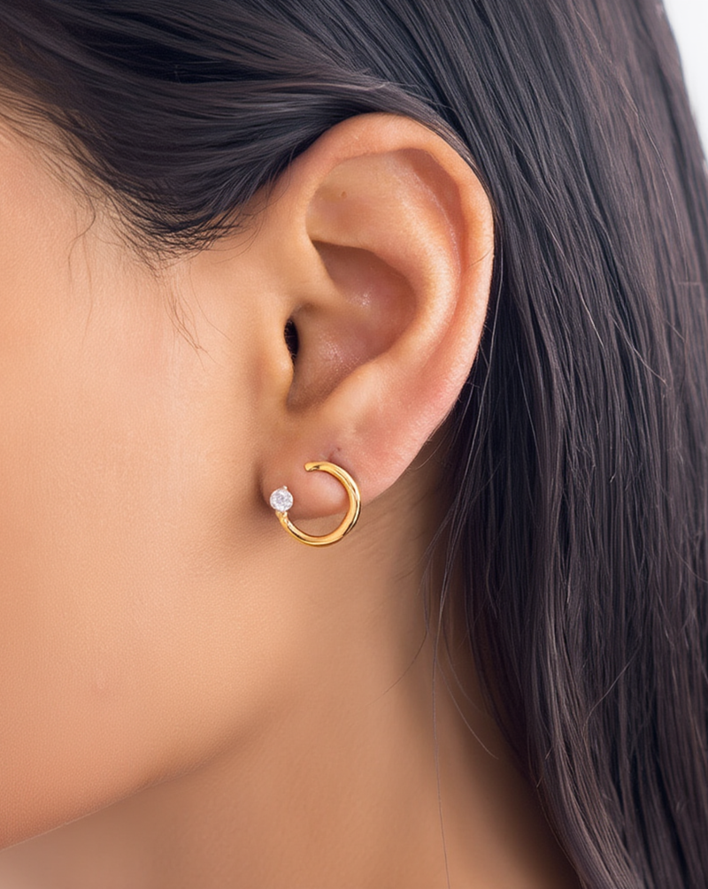 Moonstone Inset Studs alt