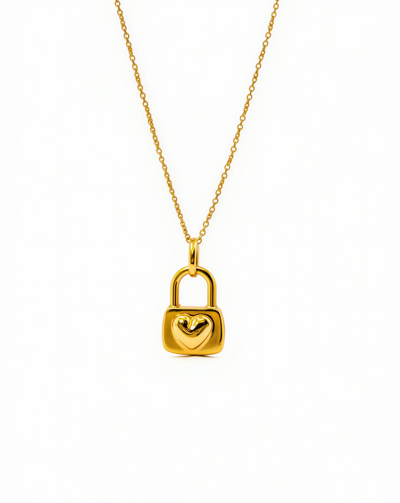 Heart Padlock Necklace